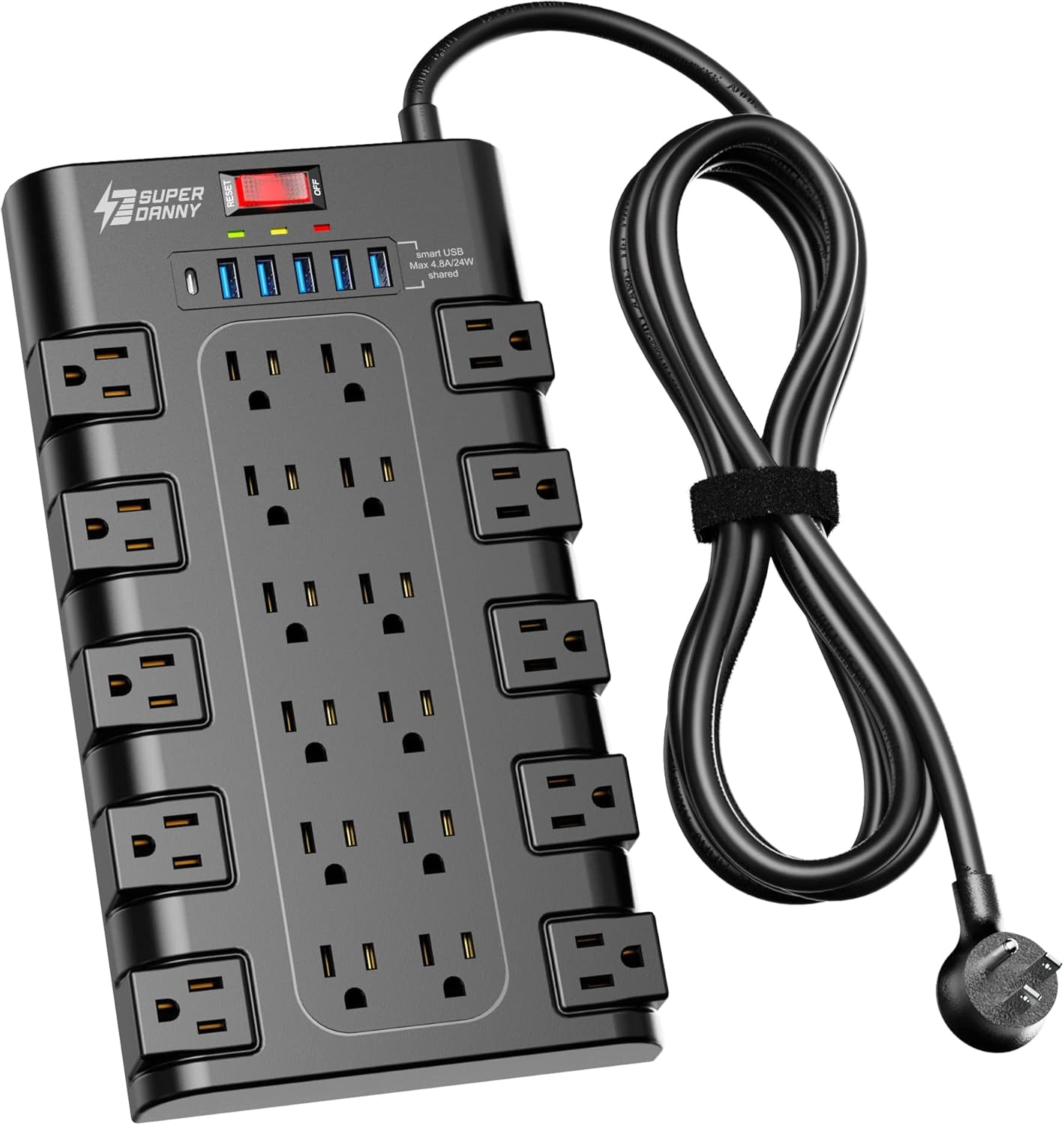 Power Strip, SUPERDANNY Surge Protector