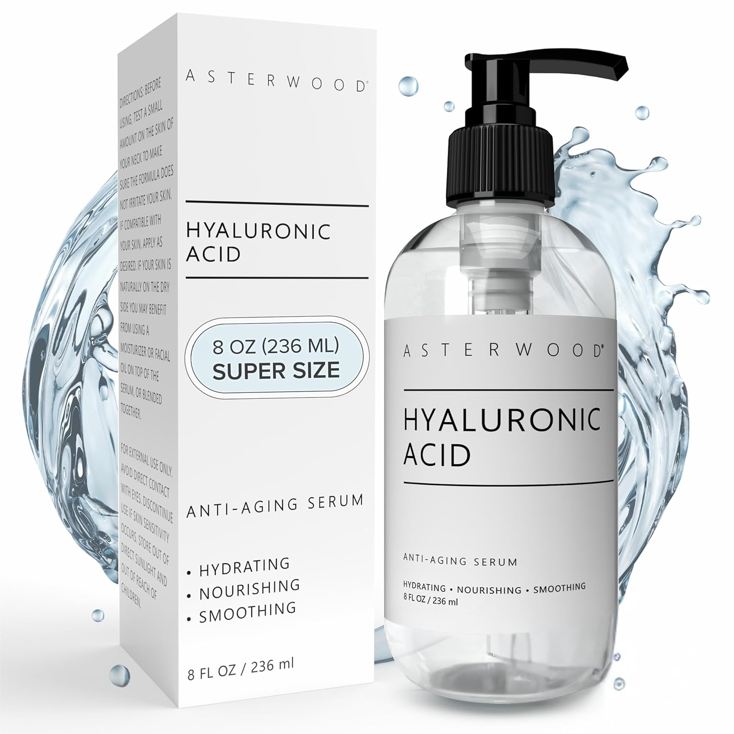 Asterwood Hyaluronic Acid Serum for Face - Plumping